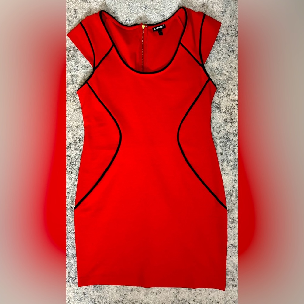 Express Red Body-con Dress